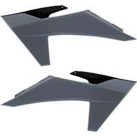 8478000004 - Polisport Radiator Scoops For KTM SX/SXF 2023-2025, EXC/EXC-F 2024-2025 Black/grey