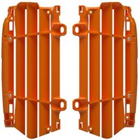 8500300002 - Polisport Radiator Louvres For KTM/Husqvarna/Gas Gas SX/SXF/TC/FC 2023-2024, EXC/EXC-F/TE/FE 2024, MC/MC-F/EC/EC-F 2024 Orange