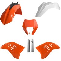Image of 91460 - Polisport Enduro Plastics Kit For KTM EXC2008-2011 OEM
