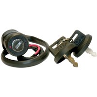 12-0061 - K&S Lock & Key Set For Honda CRF50F 2004-2007 - Black