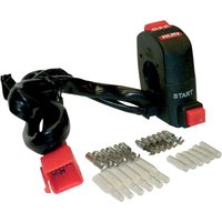 12-0202 - K&S Starter Switch For Honda XR650L 1993-2009 - Black/Red
