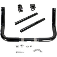 Image of KW06-01-8015-B - Klock Werks Klip Hanger Handlebar For Harley Davidson FLH 1868 2021 25.5 cm (10") - Black