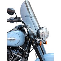 Image of KWW-02-0508 - Klock Werks Flare Billboard Windshield For Harley Davidson FLDE 1750 2018-2020 51 cm (20") - Grey