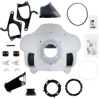 Image of KWB-04-0200 - Klock Werks FXRP-Style Fairing Kit For Indian Springfield 111 2016-2020 - Black/Powder-Primed/White