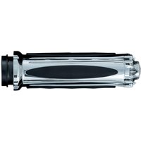 KUR6298 - Kuryakyn Zombie Grips For 1" Bars For Harley Davidson FLDE 1750 2018 - Black/Chrome