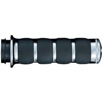 Image of KUR6227 - Kuryakyn ISO-Grips for Harley For Harley Davidson FLDE 1750 2018-2020 - Black/Chrome