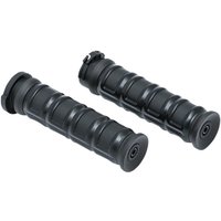 KUR6673 - Kuryakyn Dillinger Grips For 1" Bars For Harley Davidson FLD 1690 2012 - Black/Satin