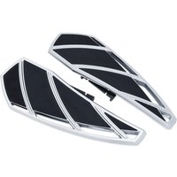 KUR5794 - Kuryakyn Phantom Driver Floorboards For Harley Davidson FLDE 1750 2018 - Black/Chrome