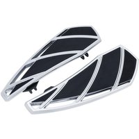 KUR5792 - Kuryakyn Phantom Driver Floorboards For Harley Davidson FLD 1690 2012 - Black/Chrome