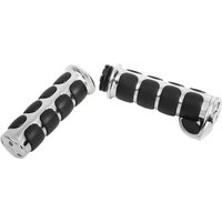 Image of KUR6212 - Kuryakyn ISO-Grips for Harley For Harley Davidson FLD 1690 2012-2013 - Black/Chrome