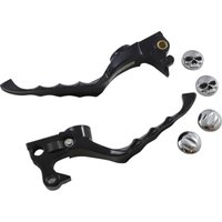 Image of KUR1092 - Kuryakyn Zombie Levers Set For Harley Davidson XL 1200 C 2009 - Black