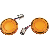 KUR2903 - Kuryakyn Tracer LED Turn Signal Conversions For Harley Davidson FLD 1690 2013 Front Amber
