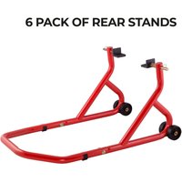 Image of PDSTANDB - BikeTek 6 Pack Of Series 3 Rear Paddock Stand - Red