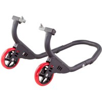 PDSF017 - BikeTek Elite Pro Front Paddock Stand With Wheels - Matt Black