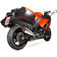 Image of RKA108SEO - Scorpion Serket Taper Stainless Oval Exhaust - Kawasaki Z 1000 SX 2014 - 2018