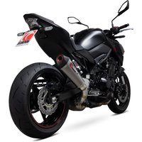 Image of RKA136TEO - Scorpion Serket Taper Satin Titanium Slip-On Exhaust - Kawasaki Z900 (Euro 5) 2020