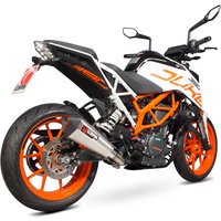 Image of RKT83SEO - Scorpion Serket Taper Stainless Steel Exhaust - KTM Duke 390 - 2017 - 2019