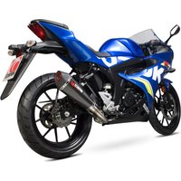 Image of RSI121CEO - Scorpion Serket Taper Full System Carbon Fibre Exhaust - Suzuki GSX-R 125/150 2017 - 2018