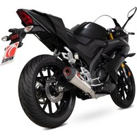 Image of RYA113SYSSEO - Scorpion Serket Taper Stainless Steel Exhaust - Yamaha YZF R125/R15 Full System - 2019