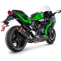Image of RKA147CEO - Scorpion Serket Parallel Carbon Fibre Slip-On Exhaust - Kawasaki Ninja H2 SX 2022 - 2024