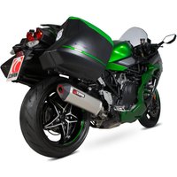 Image of RKA122TEO - Scorpion Serket Parallel Titanium Exhaust - Kawasaki Ninja H2 SX / H2 SX SE 2018 - 2019