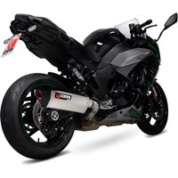 Image of RKA137TEO - Scorpion Serket Taper Satin Titanium Exhaust - Kawasaki Ninja 1000SX 2019 - 2020