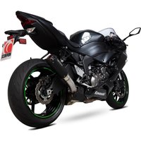 Image of PKA129BCER - Scorpion Red Power Black Ceramic Exhaust - Kawasaki Ninja ZX-6R 2019 - 2020