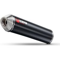 Image of EHA73CEM - Scorpion Factory Carbon Round Exhaust - Honda CBR 600 Fi F4i 2001 - 2008