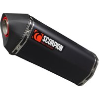 Image of Scorpion Serket Parallel Black Ceramic Oval Exhaust - Honda CRF 1000 L Africa Twin Full System 2015 - 2017