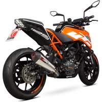 Image of RKT87SEO - Scorpion Serket Taper Stainless Steel Exhaust - KTM Duke 125 - 2017 - 2018