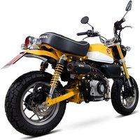 Image of PHA193SYSBCER - Scorpion Red Power Black Ceramic Oval Exhaust - Honda Monkey 125 2018 - 2021