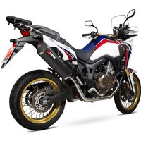 Image of RHA173SYSBCER - Scorpion Serket Parallel Black Ceramic Exhaust - Honda CRF 1000 L Full System - 2015 - 2019