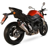Image of RSI110SEO - Scorpion Serket Taper Stainless Oval Exhaust - Suzuki GSR 750 2011 - 2016