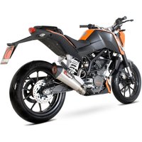 Image of RKT72SEO - Scorpion Serket Taper Stainless Oval Exhaust - KTM Duke 125 2011 - 2016