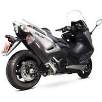 Image of RYA182BCER - Scorpion Serket Parallel Black Ceramic Exhaust - Yamaha TMAX 530 Full System - 2012 - 2016