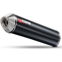 Image of Scorpion Factory Carbon Oval Exhaust - Suzuki SV 650 2003