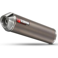 Scorpion Factory Satin Titanium Oval Exhaust - Yamaha FZS 1000 Fazer 2000 - 2005