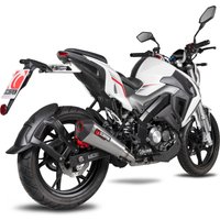 Image of RKE50SEO - Scorpion Serket Taper Full System Stainless Exhaust - Keeway RKF-125 2020 - 2021