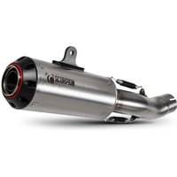 Image of PHA195SEO - Scorpion Red Power Stainless Steel Slip-On Exhaust - Honda CB 500 F 2019 - 2021