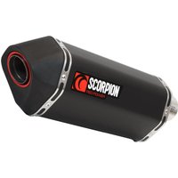 Scorpion Serket Parallel Black Ceramic Slip-On Exhaust - Vespa GTS300 (Euro 5) 2020 - 2021