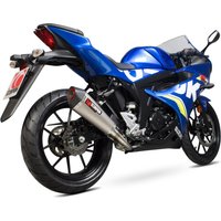 Image of RSI121TEO - Scorpion Serket Taper Full System Satin Titanium Exhaust - Suzuki GSX-R 125/150 2017 - 2018