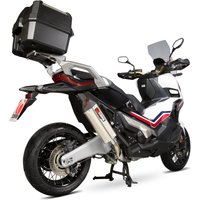 Image of RHA178TEO - Scorpion Serket Parallel Titanium Oval Exhaust - Honda X-ADV 750 2017 - 2018