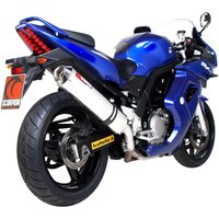 Image of ESI84SEO - Scorpion Factory Stainless Oval Exhaust - Suzuki SV 650 2004 - 2015