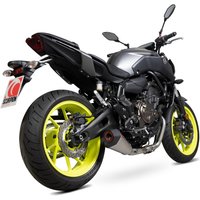 Image of RYA112SYSTEO - Scorpion Serket Taper De-Cat Race Titanium Exhaust - Yamaha MT-07 Full System - 2014 - 2019