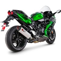 Image of RKA147TEO - Scorpion Serket Parallel Titanium Slip-On Exhaust - Kawasaki Ninja H2 SX 2022 - 2024