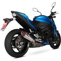 Image of RSI117SEO - Scorpion Serket Taper Stainless Oval Exhaust - Suzuki GSX-S1000 inc FA 2015 - 2018