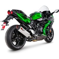 Image of RKA147SEO - Scorpion Serket Parallel Stainless Steel Slip-On Exhaust - Kawasaki Ninja H2 SX 2022 - 2024
