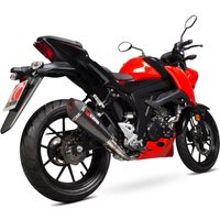 Image of RSI124CEO - Scorpion Serket Taper Full System Carbon Fibre Exhaust - Suzuki GSX-S 125 2017 - 2018