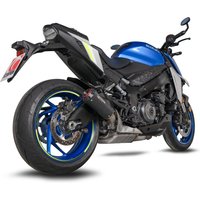 Image of PSI126BCER - Scorpion Red Power Black Ceramic Exhaust - Suzuki GSX-S 1000 2021 - 2022