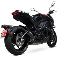 Image of PSI125BCER - Scorpion Red Power Black Ceramic Exhaust - Suzuki GSX-S 1000 Katana 2019